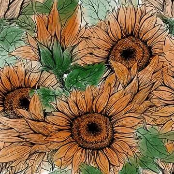 Hying Fall Sunflower Stamps - Perfect for Crafting