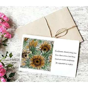 Hying Fall Sunflower Stamps - Perfect for Crafting