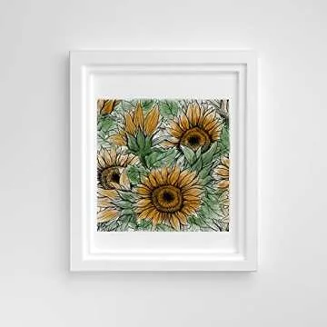 Hying Fall Sunflower Stamps - Perfect for Crafting
