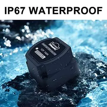 Dual Battery Smart Isolator DEWINNER - VSR - Voltage Sensitive Relay, 12V 140 Amp Specially Designed for ATV, UTV, Boats, RVs, Campers 5th Wheels Off Road Vehicles Rhino (12V Isolator)
