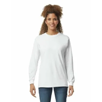 Gildan Men's Long Sleeve T-Shirt 2-Pack in White