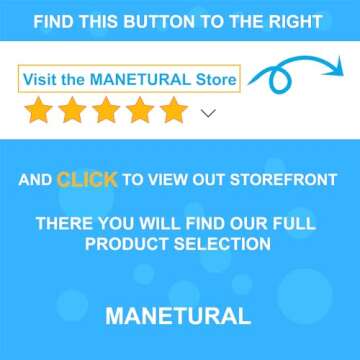 MANETURAL Long-Tooth Comb for Curly and Beard Care