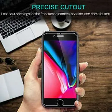 L K (3 Pack) Screen Protector for iPhone 7, iPhone 8 (4.7 inch) Tempered Glass (Easy Installation Tray) Case Friendly, 9H Hardness HD Clear, Bubble Free