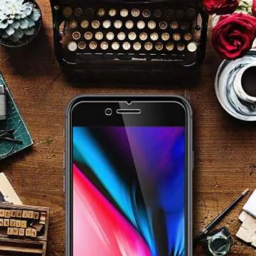 L K (3 Pack) Screen Protector for iPhone 7, iPhone 8 (4.7 inch) Tempered Glass (Easy Installation Tray) Case Friendly, 9H Hardness HD Clear, Bubble Free