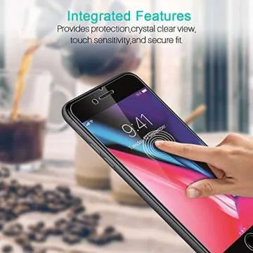 L K (3 Pack) Screen Protector for iPhone 7, iPhone 8 (4.7 inch) Tempered Glass (Easy Installation Tray) Case Friendly, 9H Hardness HD Clear, Bubble Free