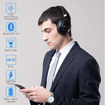 Srhythm NC75 Pro Wireless Noise Cancelling Headphones