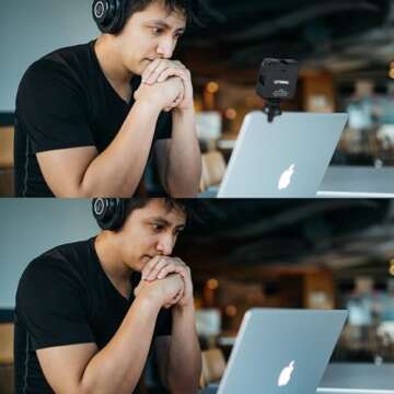 Video Conference Lighting Kit,LETWING W64 Glow Light for Streamers,Zoom Lighting,Remote Working,Lighting Accessory for Laptop,Dimmable & Rechargeable LED Video Fill Light with Computer Clip