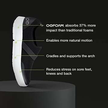 OOFOS Women's OOmg Shoe - Post Exercise Active Recovery Footwear for Comfort & Support