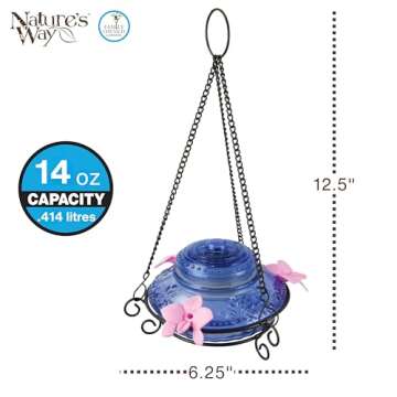 Nature's Way Illuminated Antique Hummingbird Feeder