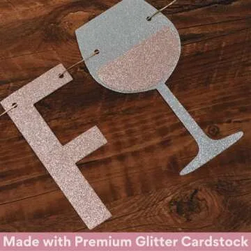 Party101 Finally 21 Banner - 21 Birthday Decorations for Her - Rose Gold & Silver Themed Happy 21st Birthday Decorations for Her - 21st Birthday Decor Backdrop Sign - 21st Bday Decorations for Her