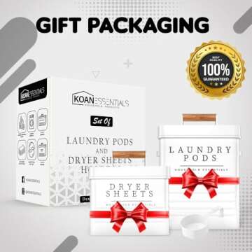 KOANEssentials Farmhouse Decor Laundry Organizing Set