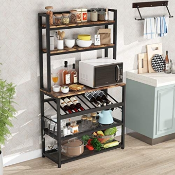 Compact and Stylish 6-Tier Kitchen Baker’s Rack