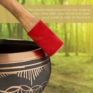 Meditative Flower of Life Singing Bowl for Relaxation