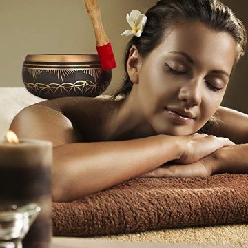 Meditative Flower of Life Singing Bowl for Relaxation