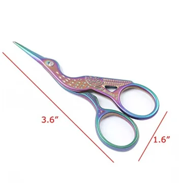 BIHRTC Crane Design Sharp Stork Scissors for Embroidery Crafts