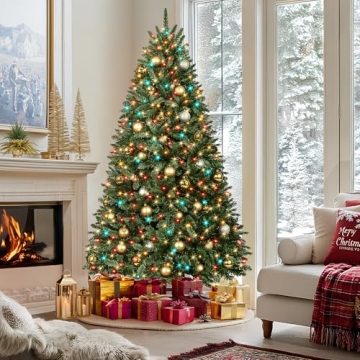 HOLLO STAR 6 ft Prelit Christmas Tree with 270 LED Lights, App Control, Artificial Christmas Tree wi...