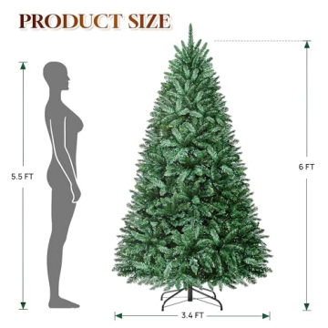 6 ft App-Controlled Prelit Christmas Tree with RGBW Lights
