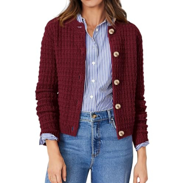 PRETTYGARDEN Women's Trendy Knit Cardigan Sweaters - Open Front, Button Down Ultimate Fashion