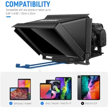 NEEWER X12 14 inch Teleprompter for iPad Smartphone DSLR