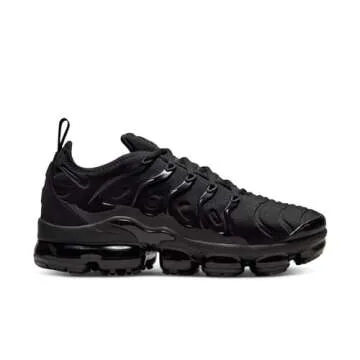 NIKE Air Vapormax Plus, Black/Black-Dark Grey, 10 US
