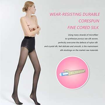 WEANMIX 40D Control Top Pantyhose - Chic & Comfortable