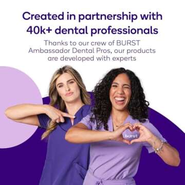 BURST Genuine Replacement Heads for Original Sonic Electric Toothbrush (Black/3 Pack) | Ultra Soft Bristles for a Deep Clean | Stain & Plaque Removal