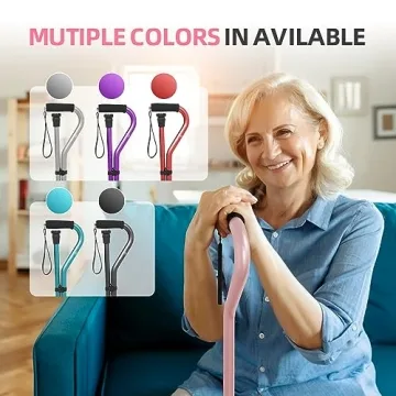 BeneCane Adjusting Walking Cane with Cushioned Handle - Pink