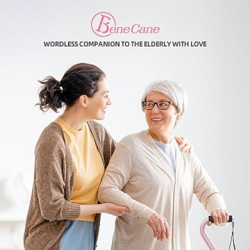 BeneCane Adjusting Walking Cane with Cushioned Handle - Pink