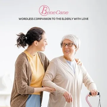 BeneCane Adjusting Walking Cane with Cushioned Handle - Pink