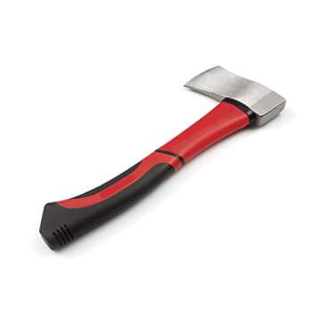 14-Inch Outdoor Camping Axe and Survival Hatchet, Durable Forged Alloy Steel Blade, Unbreakable Fiberglass Handle with Anti-Slip Grip | Perfect for Wood Splitting, Kindling, Chopping, and Throwing Axe