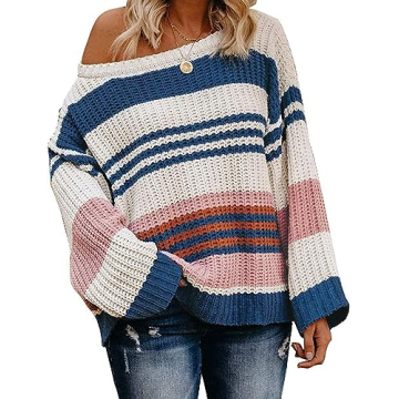 ZESICA Color Block Pullover Sweater for Stylish Comfort