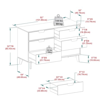 Walker Edison Mid Century Dresser for Stylish Storage Solutions
