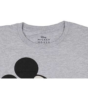Disney Men's Giant Mickey Mouse Graphic Tee - Charcoal Snow Heather