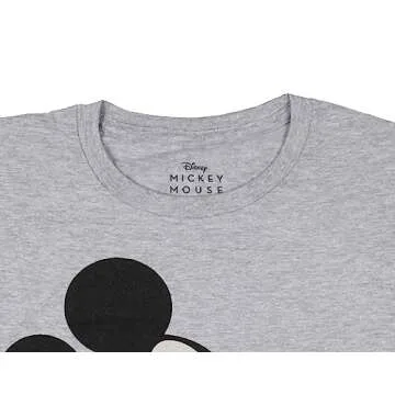 Disney Men's Giant Mickey Mouse Graphic Tee - Charcoal Snow Heather