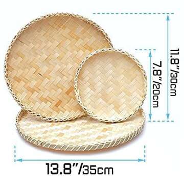 ChicnChill Woven Wall Baskets - Boho Decor for Your Space