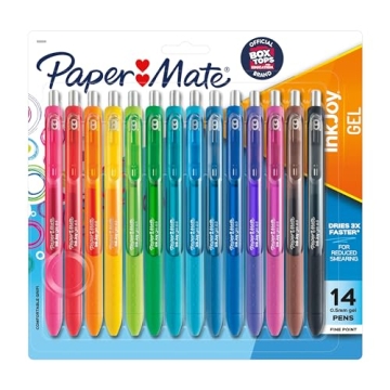 Paper Mate InkJoy Gel Pens, Smooth Writing, Assorted Colors, 14 Count