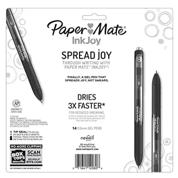 Paper Mate InkJoy Gel Pens, Fine Point, 14 Vibrant Colors