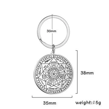 EUEAVAN 7 Archangels Pendant Necklace for Spiritual Protection