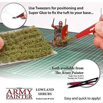 Army Painter Tufts - Battlefield Terrain Model Kit 77 Pcs