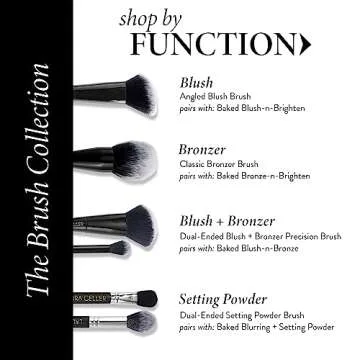 LAURA GELLER NEW YORK Angled Blush Brush with Black Wooden Handle & Dense Bristles for Makeup Application