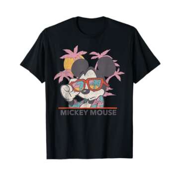 Disney Mickey And Friends Mickey Mouse Tropical Portrait T-Shirt