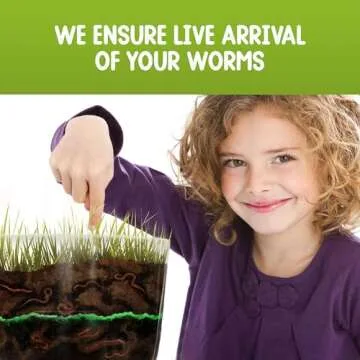 Nature Gift Store - Worm Farm for Kids with Live Worms - Observation Kit with Ecosystem, Soil Mixing Sand, Magnifying Glass & More