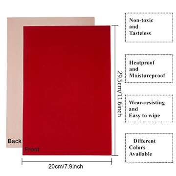 BENECREAT 19 Colors 8.3x11.8 Velvet Fabric Sticky Back Adhesive Back Sheets A4 Self-Adhesive Velvet ...