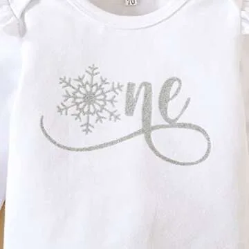 ZOELNIC Baby Girl My 1st Birthday Outfit Long Sleeve Letter Print Romper+Tutu Skirt Leg Warmers+Headband 4pcs Clothes