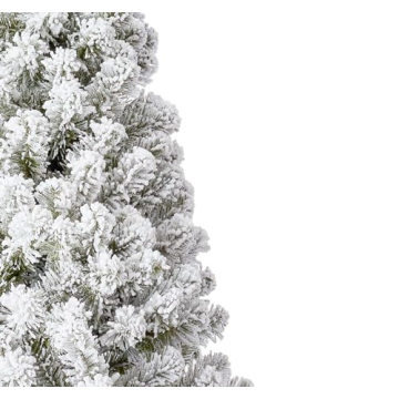 KING OF CHRISTMAS 7 ft Prince Flock Tree for Holidays