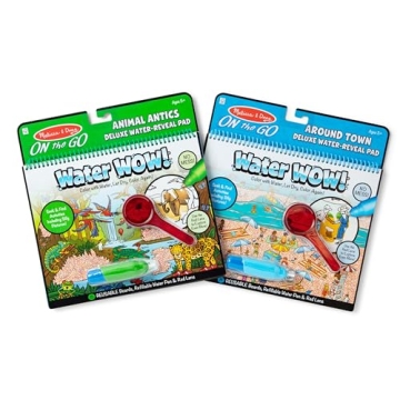 Melissa & Doug Water Wow Deluxe Travel Activity Pad 2-Pack