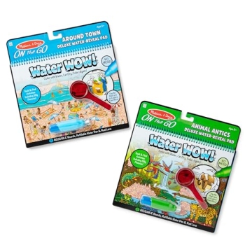 Melissa & Doug Water Wow Deluxe Travel Activity Pad 2-Pack