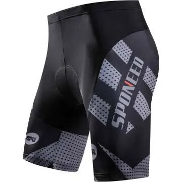 Sponeed Men's Cycling Shorts - Padded Biking Pants