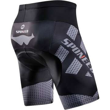 Sponeed Men's Cycling Shorts - Padded Biking Pants