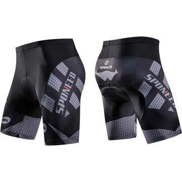 Sponeed Men's Cycling Shorts - Padded Biking Pants
